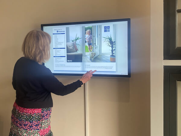 Touch Screen at Ickenham Showroom